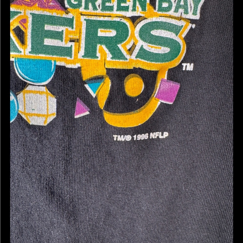 90s VTG NFL Super Bowl 31 T Shirt Green Bay Packers VS Patriots 1996 NOLA XXXI - Picture 5 of 8
